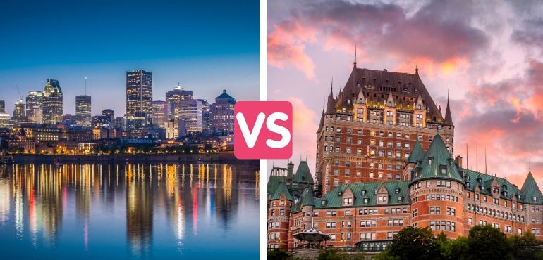 montreal vs quebec city canada